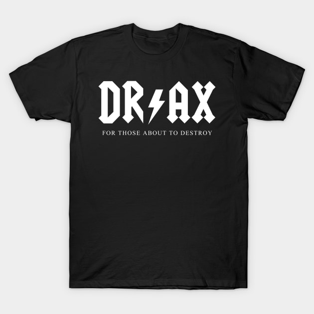 Guardians Of The Galaxy ACDC Drax T-Shirt by Rebus28